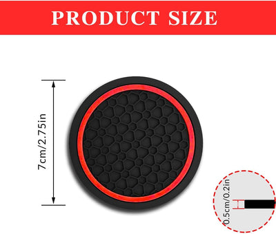 Posavasos coche antideslizante almohadilla 2.75pulg universal