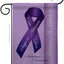 Bandera jardín vertical soporte Alzheimer 13x18" multicolor