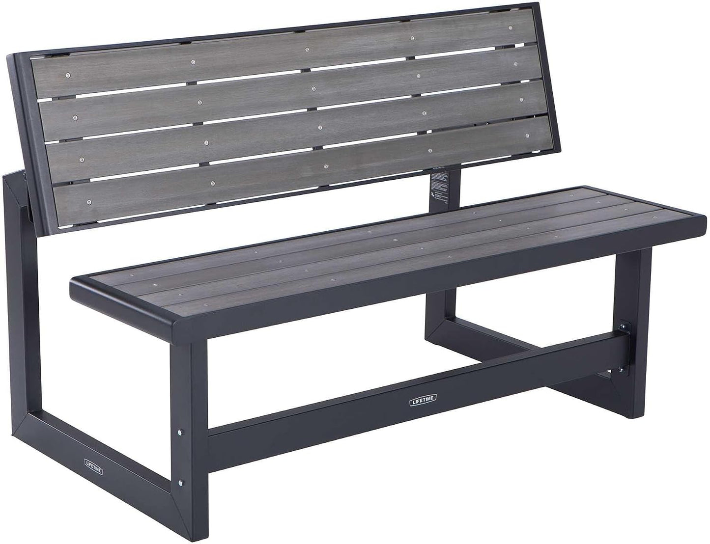 Banco Convertible Exteriores 55pulg Gris