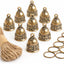 10 Pzas Campanas Cobre Puro Manualidades Hogar Boda