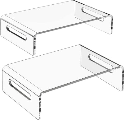 2 Soportes Acrílicos para Laptop Monitor Oficina