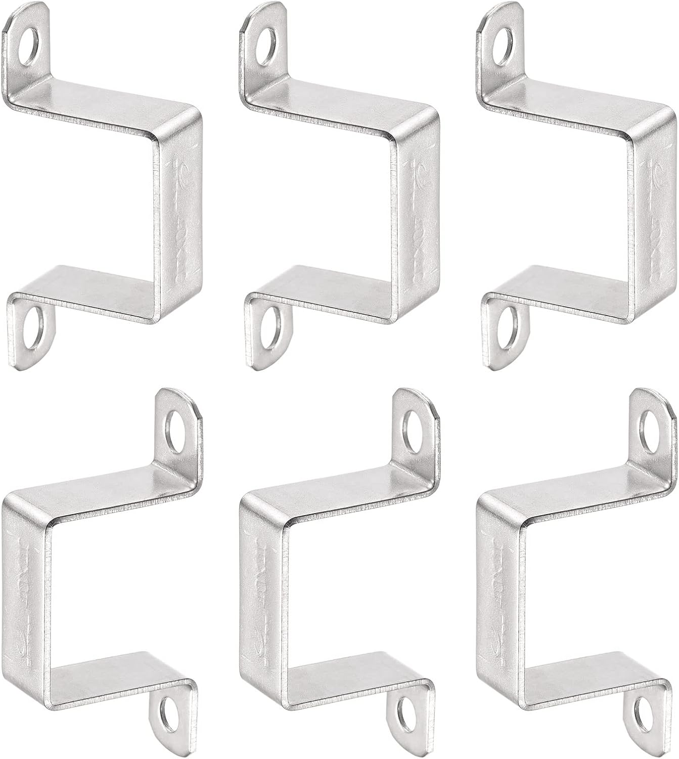 Soporte U acero inox 304 1.496x1.654pulg set 6