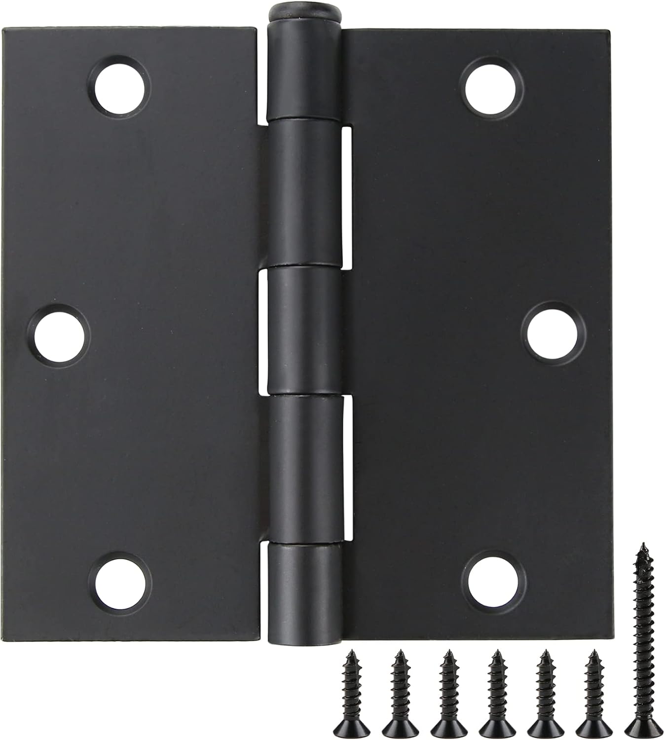 30 Bisagras Negras Mate 3.5pulg para Puerta Interior