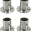 Soporte barra acero inox 0.984" 4 Uds