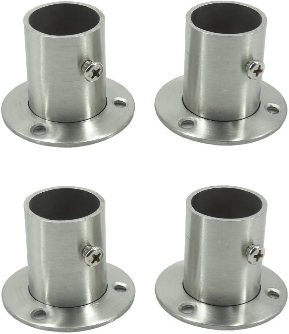 Soporte barra acero inox 0.984" 4 Uds