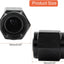 2 Pzas Tapon Flare Aluminio Hembra Negro