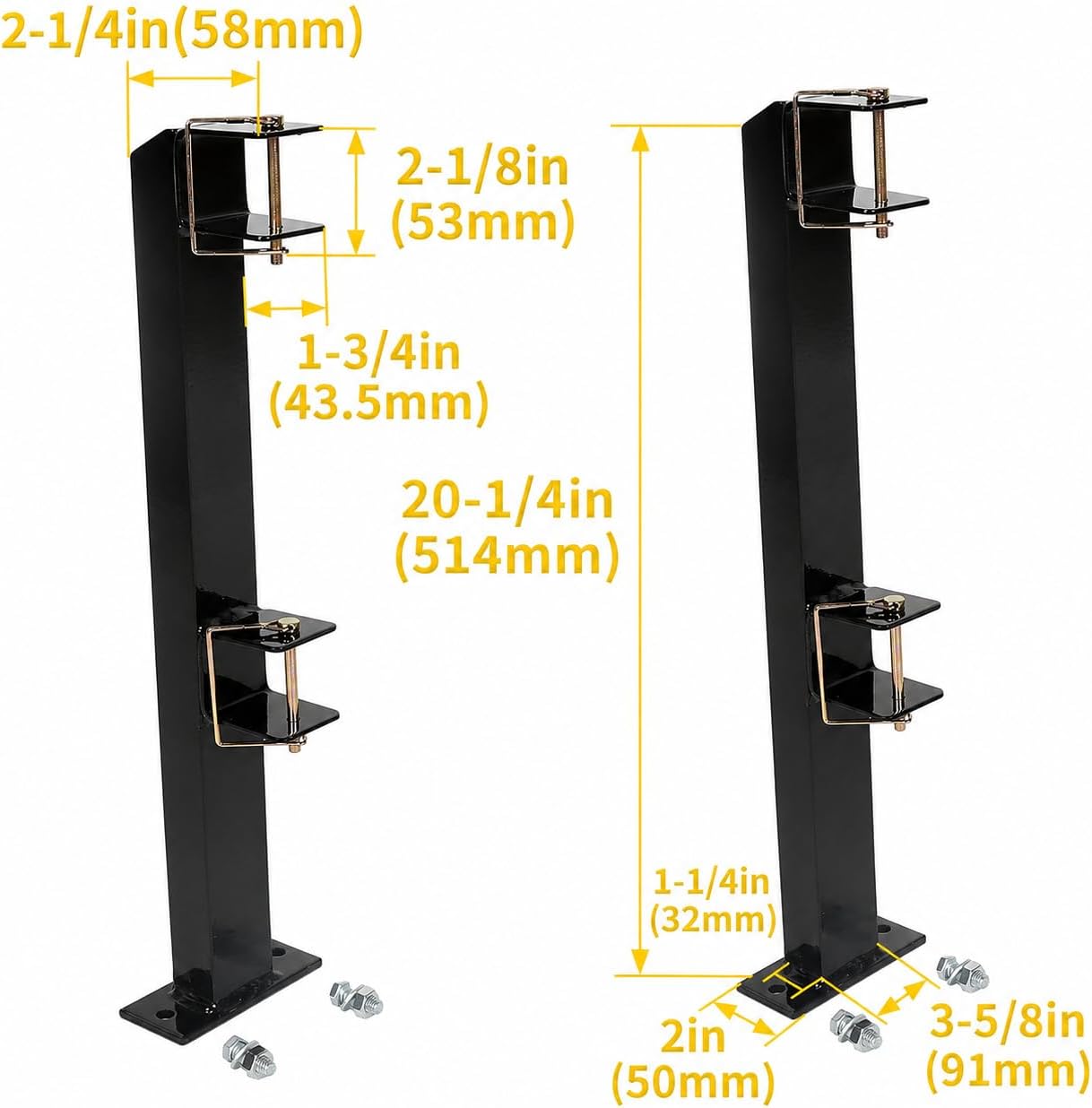Soporte para cortadoras de hierba 2 en 1 para remolque