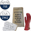 Kit guantes aislantes goma roja clase 00 500V CA