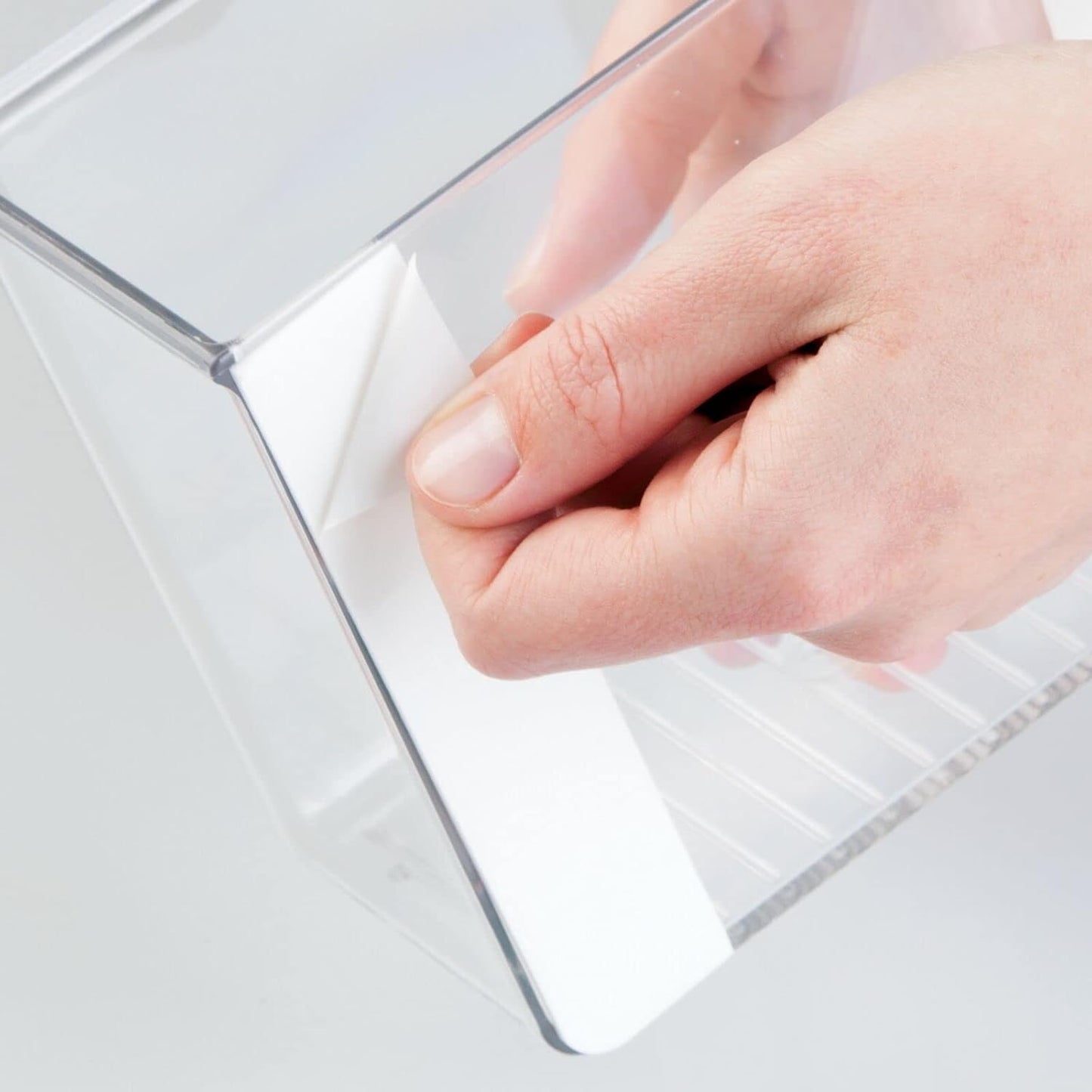 Contenedor plástico adhesivo para baño ducha 6"