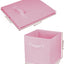 3 Cubos Almacenamiento Plegables Tela 10.5"
