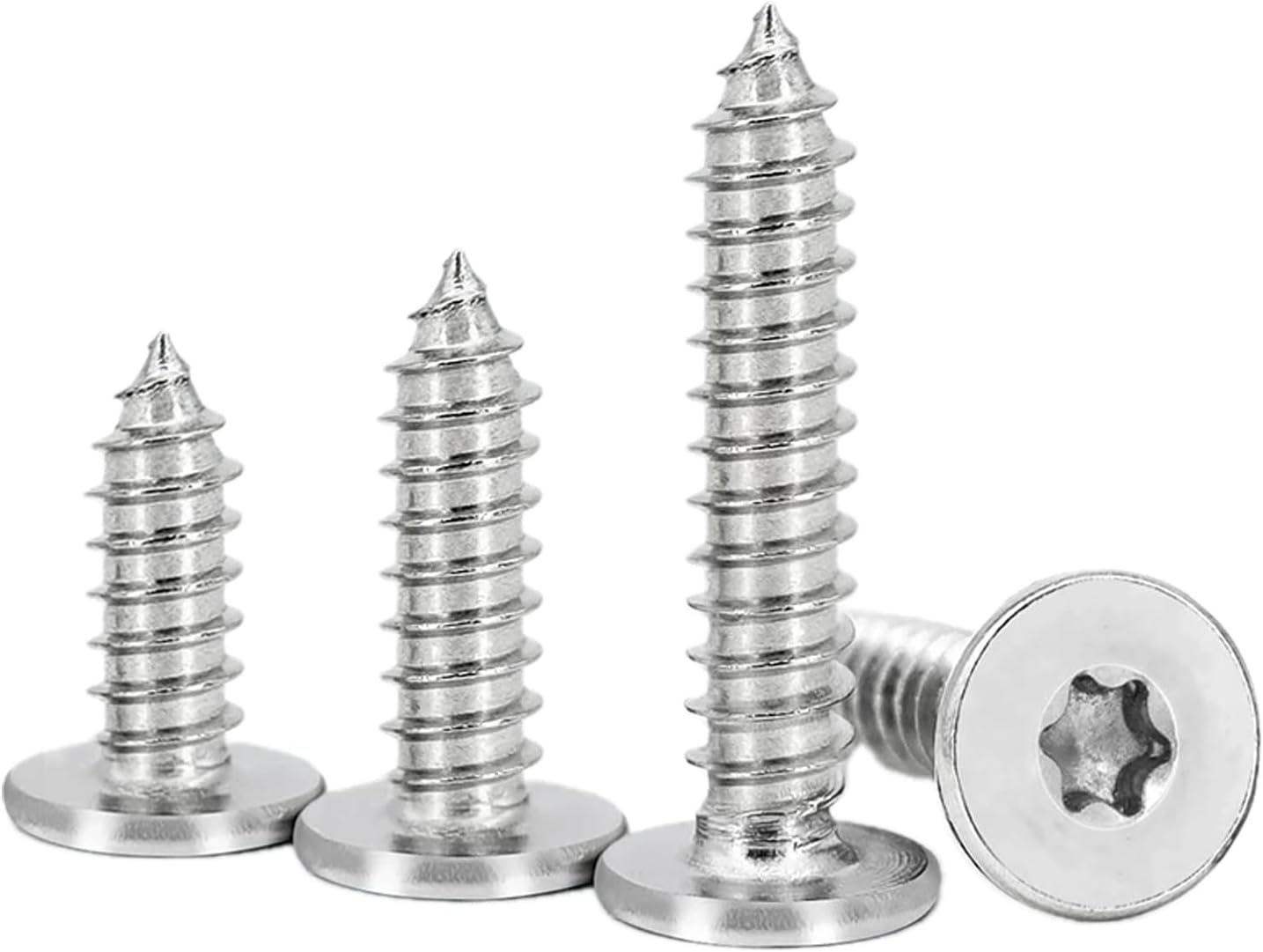 Tornillos autorroscantes Torx T8 acero inox 304 con caja