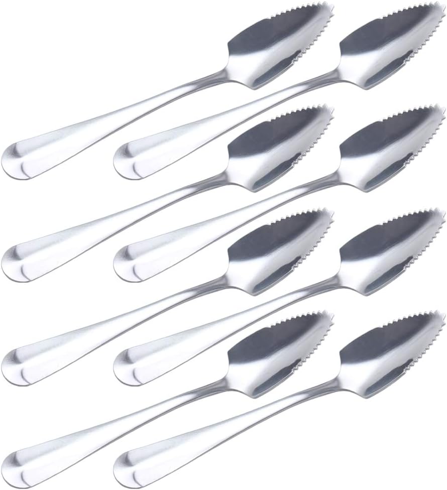 Juego 8 Cucharas Pomelo Acero Inox 6-2/5pulg