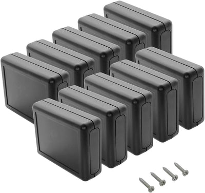 Caja conexiones plástico ABS 10 pzas 3.5x2.8x1.1pulg negro