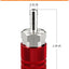 Acoplador aire rojo 1/4pulg con lengüeta y abrazadera