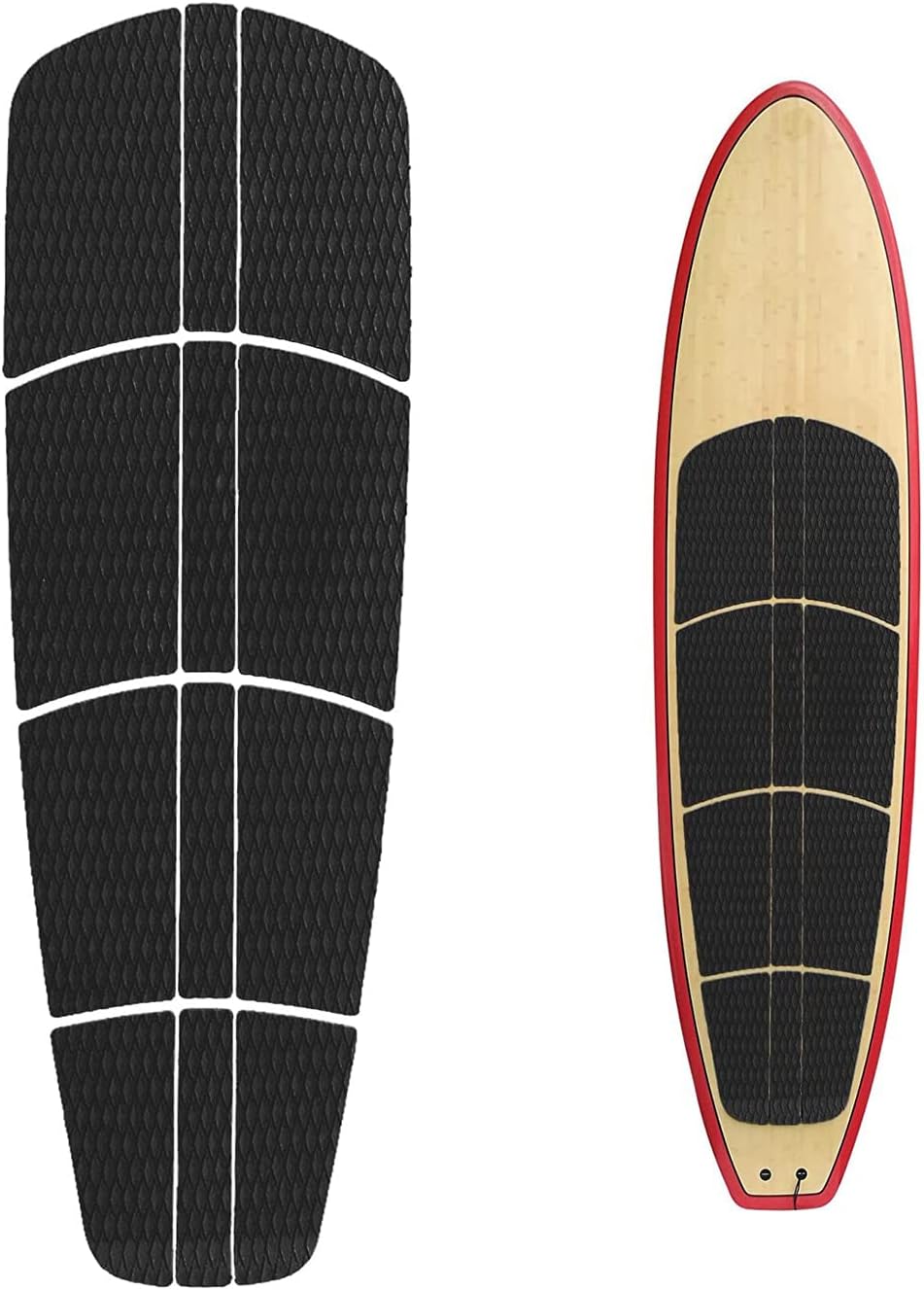 12 Pzas Pad Tracción SUP EVA con cola Kicker 3M Negro/Azul