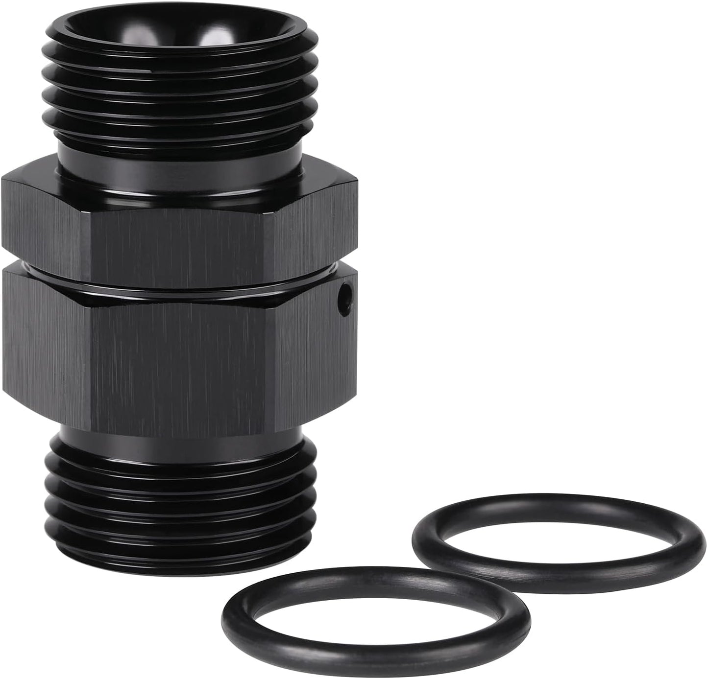 Acoplador giratorio 10AN -10 ORB macho aluminio negro
