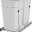 Bote basura extraíble 27qt gabinetes cocina con rieles