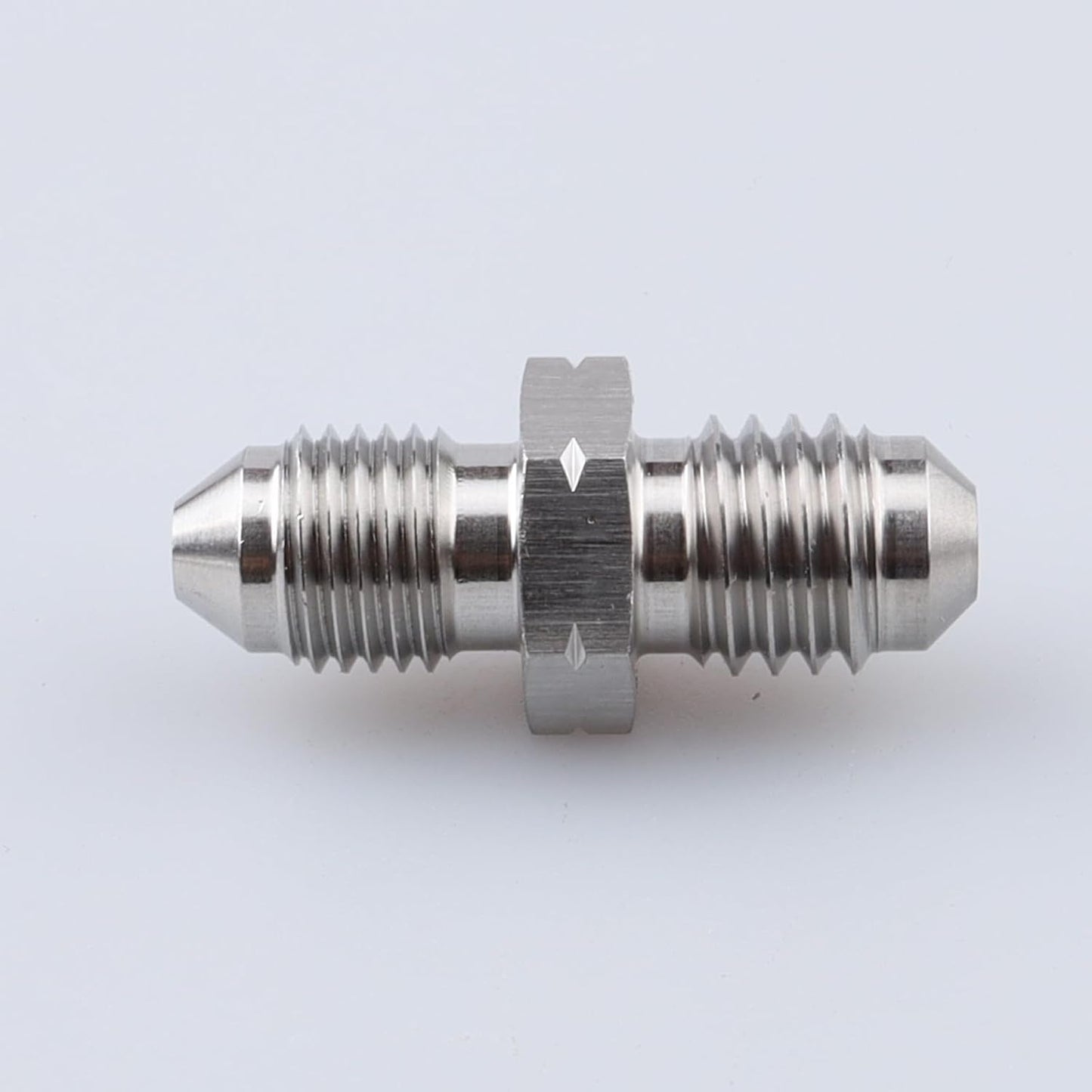 Adaptador manguera freno acero inox -3 an macho a M10x1.5