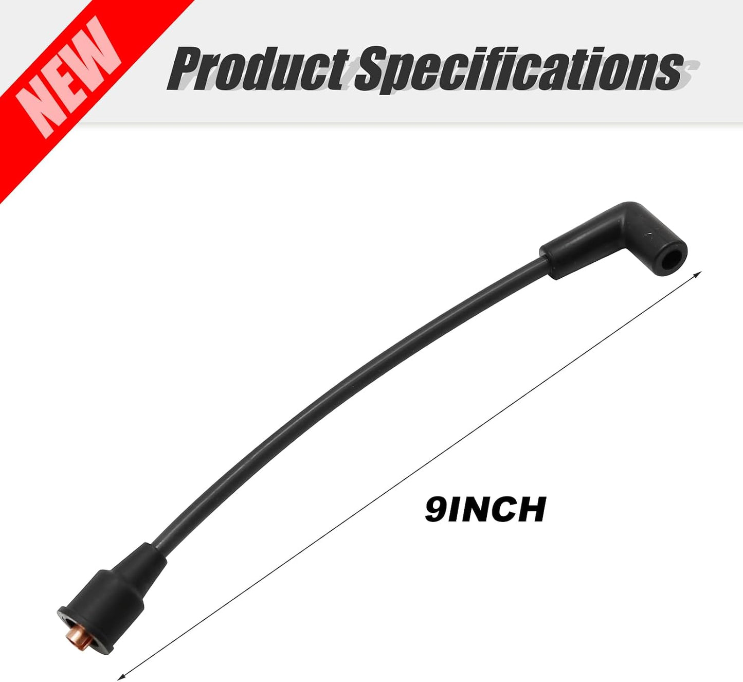 Cable bujía repuesto Sierra Marine Mercruiser 3.0L negro