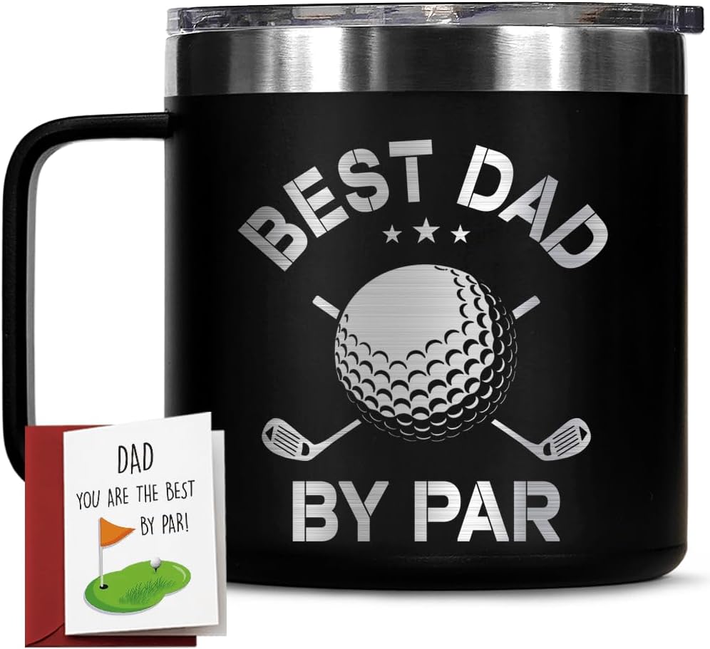 Taza de café golf para papá 14oz