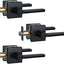 Manija puerta interior sin llave cuadrada negro mate set 3