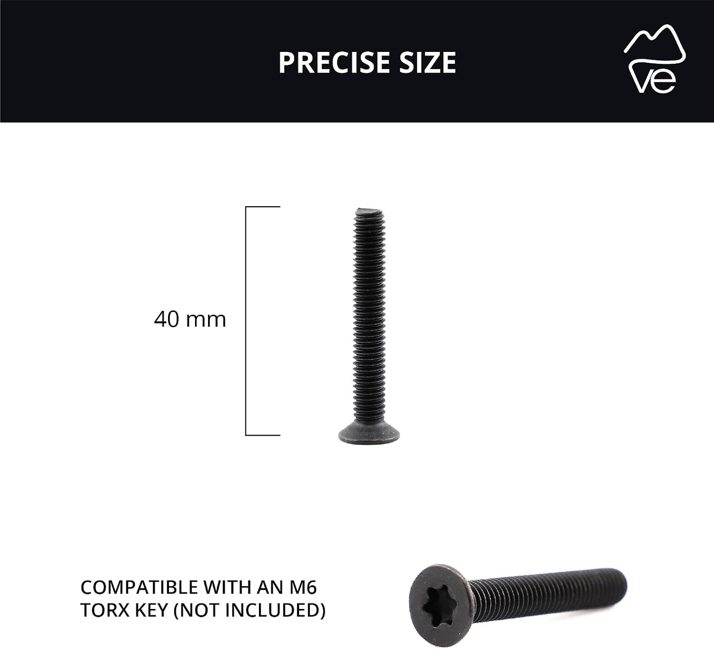 Tornillos Torx M6 Acero Inox 304 Negro 50pcs