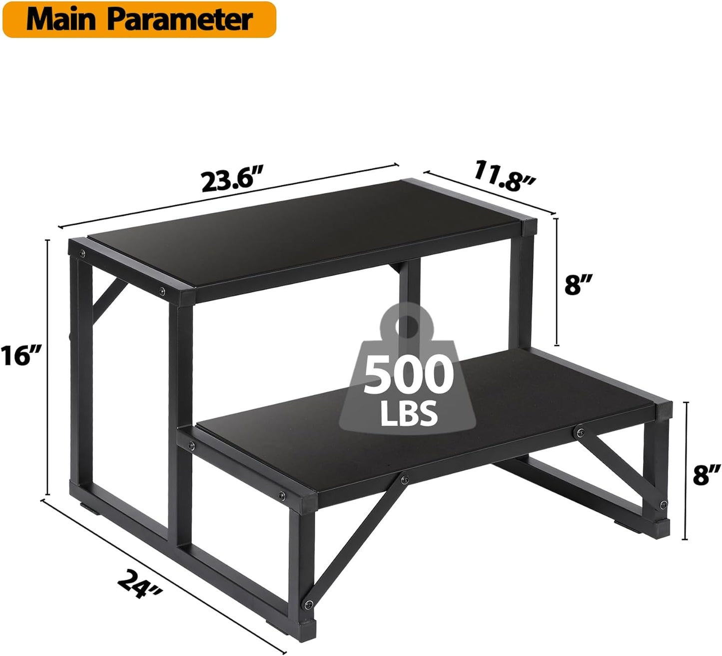Escalón para bañera hidromasaje 500lb 24pulg