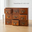 Organiz. cajones madera estilo boticario 9 cajones