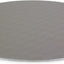 Tarjeta redonda para tartas 5.9" plateada