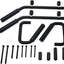 Set 16 asas agarre Jeep JK 07-18 negro acero inox