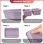 Organiz. cajones 32 pzas antiderrap morado