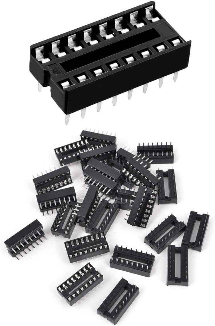 50uds sockets IC 16 pines 2.54mm adaptador soldadura