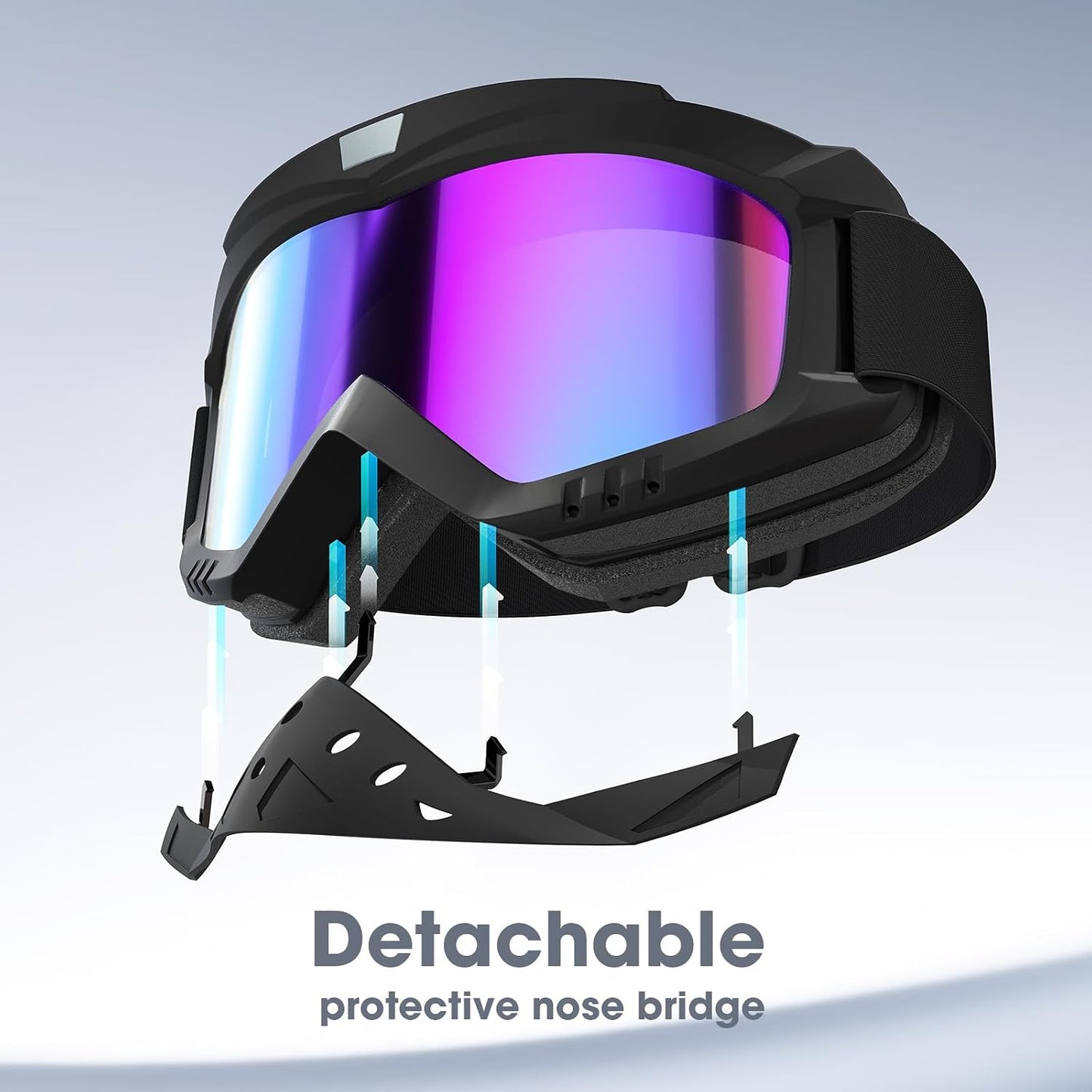 Gafas motocicleta motocross esquí ATV resistente viento
