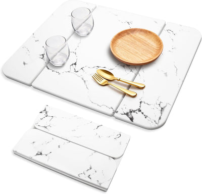 Tapete secado piedra encimera cocina plegable diatomeas