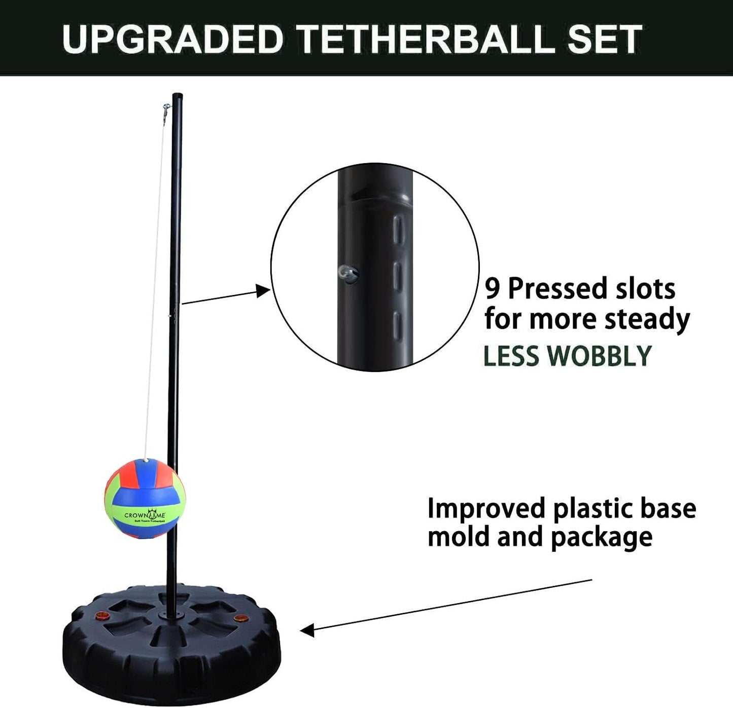 Set Tetherball con Cuerda y Aro Mosquetón