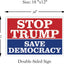 Letrero anti Trump plástico corrugado 18x12" con estaca H