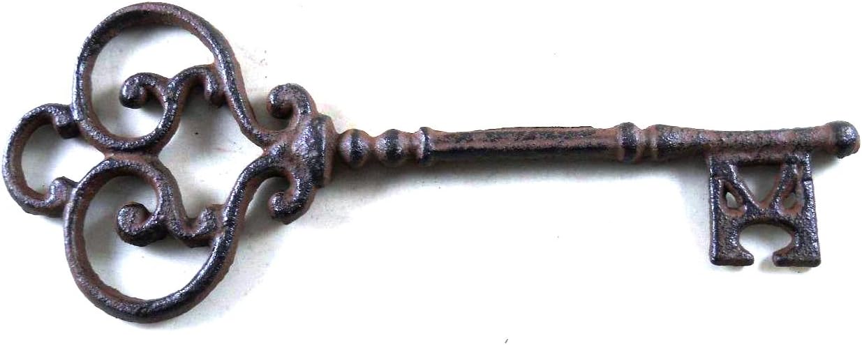 Llave decorativa de hierro forjado para puerta de entrada