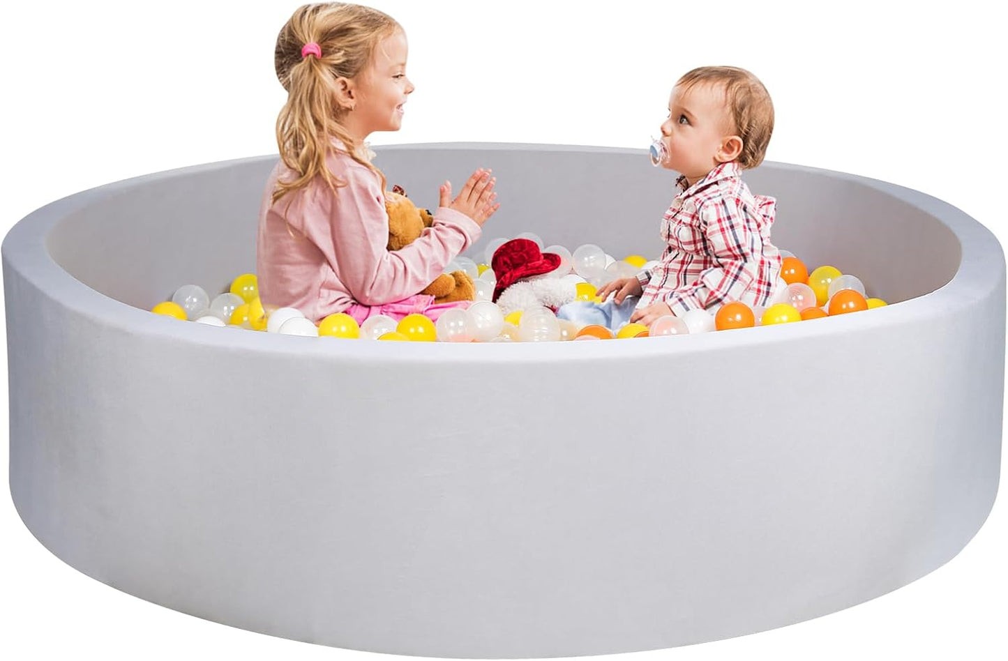 Piscina bolas espuma para bebés 47x13pulg suave interior
