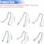 6 Clips Retención Bombillas Auto H1/H3/H4/H7
