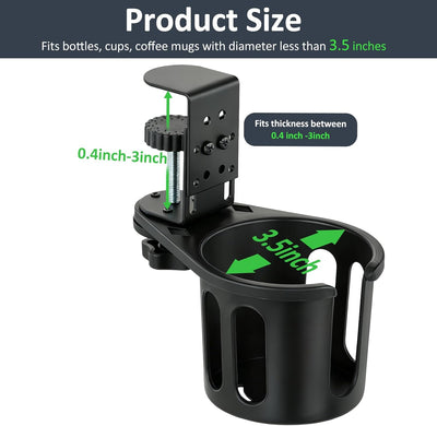 Soporte giratorio para tazas de escritorio y mesa, almacenamiento de café y botellas