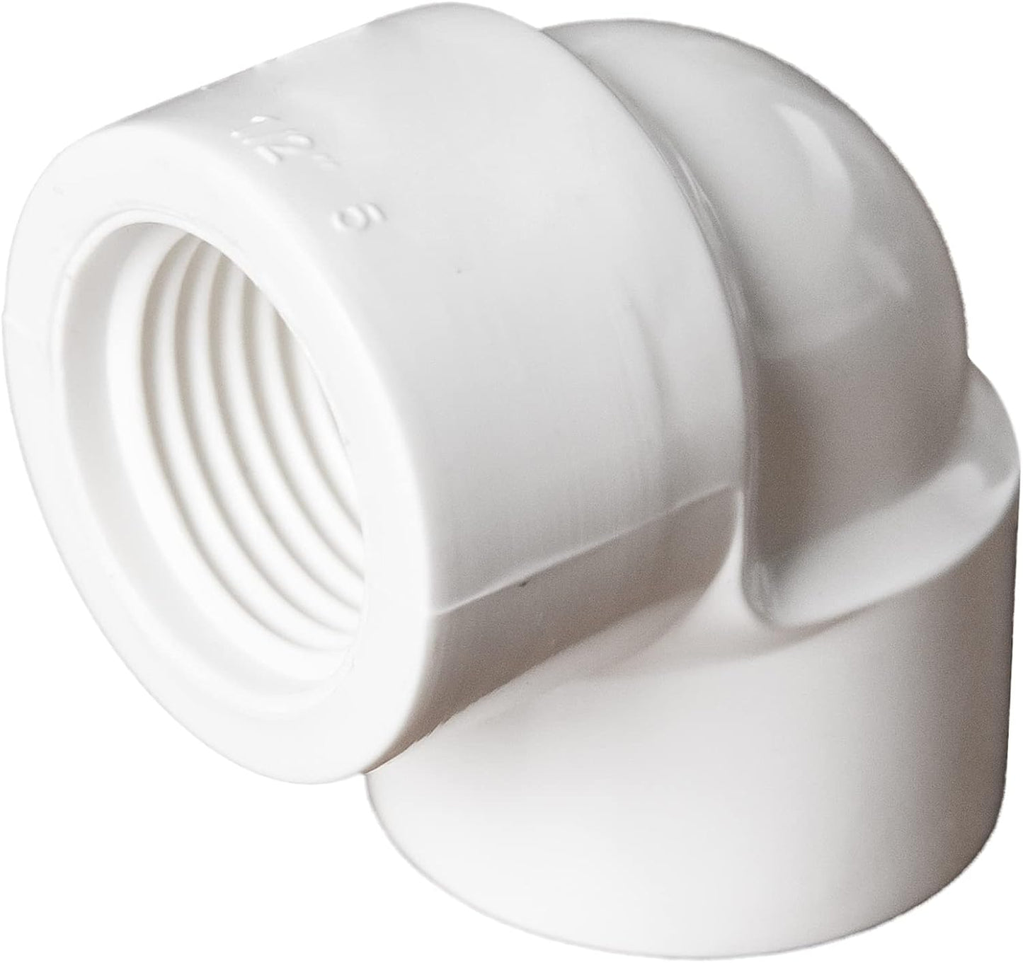 Acoplamiento codo PVC 1pulg FIPT a FIPT adaptador hembra