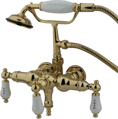 Llenador bañera vintage ducha mano latón 3-3/8pulg