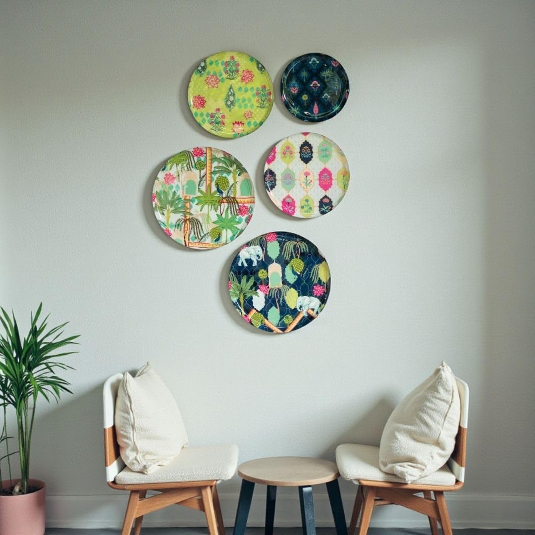 Set 5 platos hierro colgante sala dormitorio