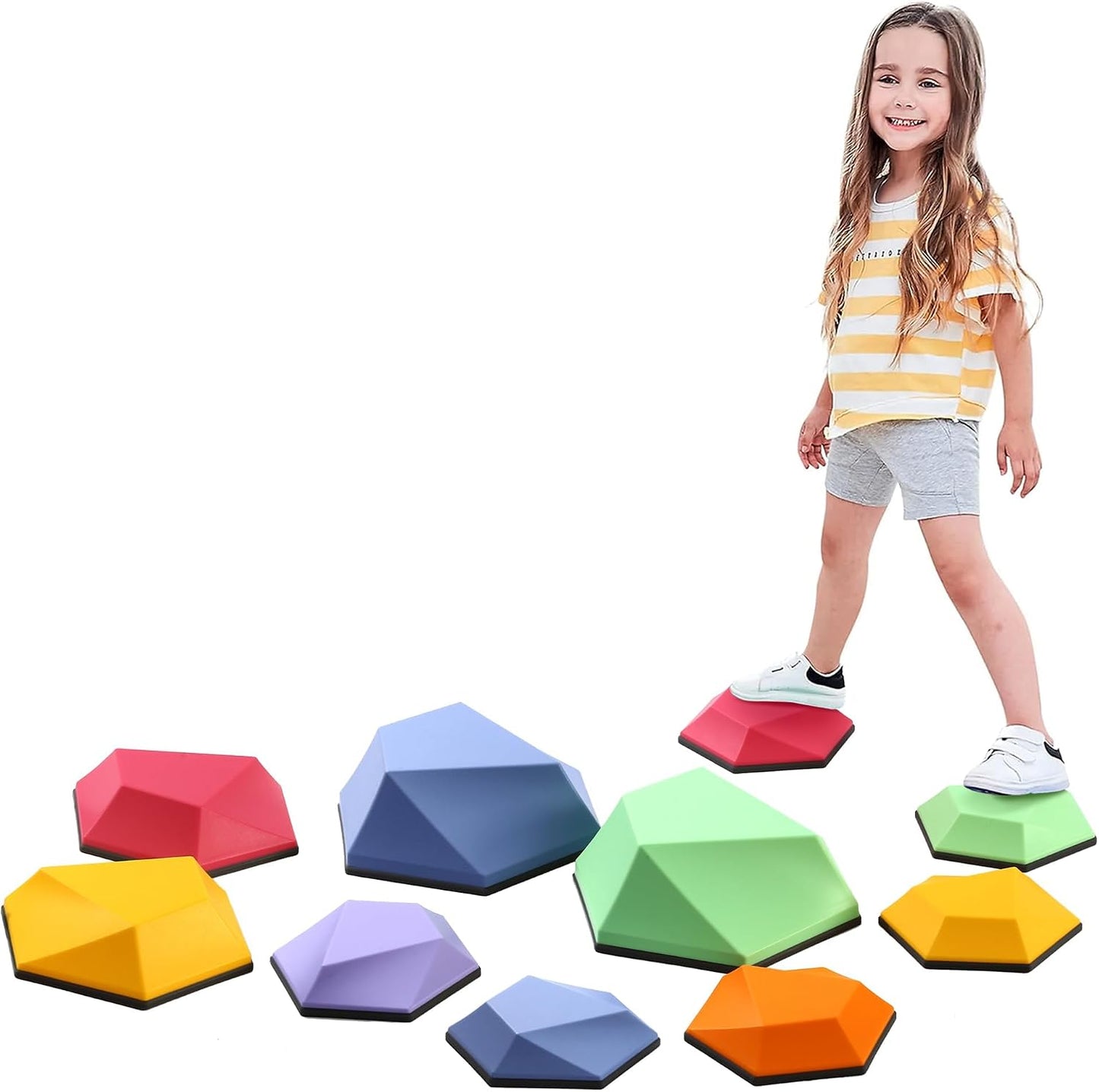 Bloques equilibrio niños antiderrap 10 pzas