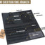 Organiz. visera auto con panel MOLLE doble cara 13.8x7