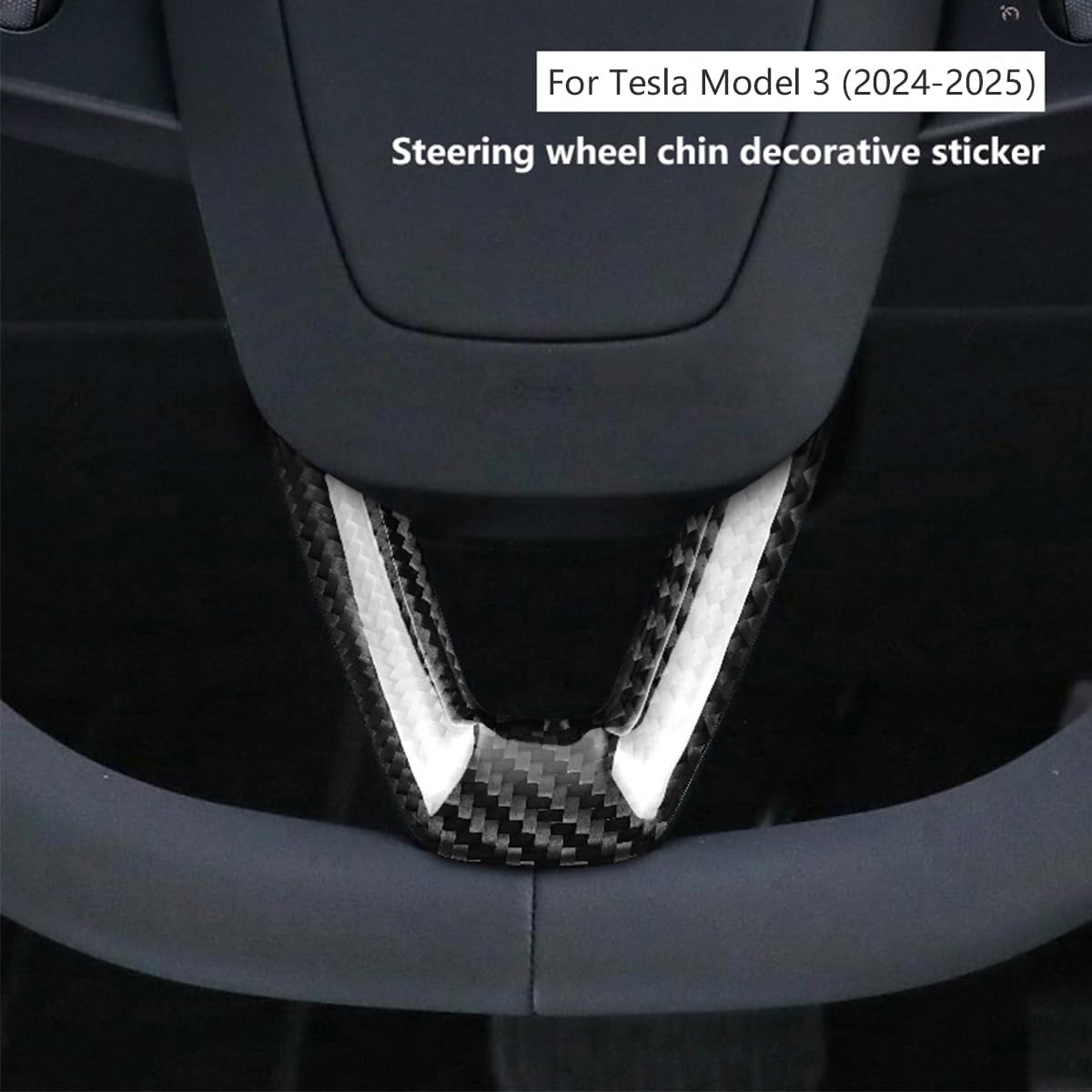 Cubierta volante fibra carbono 3K comp Tesla Model 3