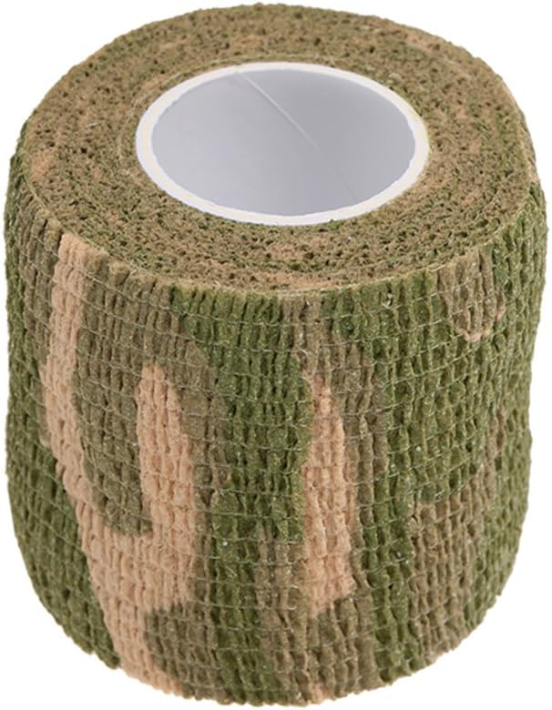 Cinta camuflaje autoadhesiva 5cm x4,5m para camping