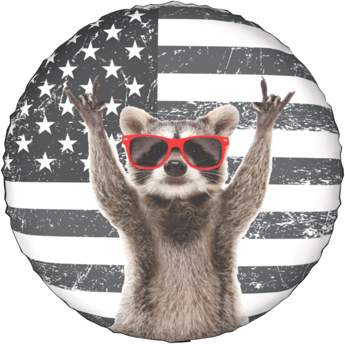 Cubierta neumático 15" mapache bandera americana