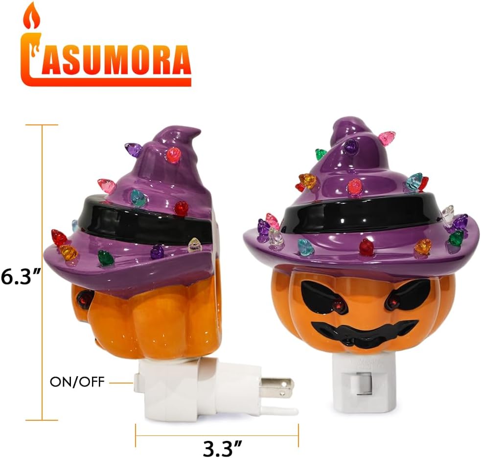 Luz nocturna halloween vintage con 17 bombillas