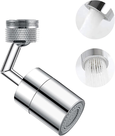 Adaptador grifo giratorio 360° cabezal rociador doble modo